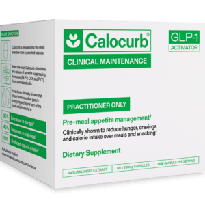 Calocurb dietary supplement box, appetite management.