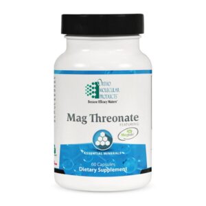 Mag Threonate dietary supplement bottle.