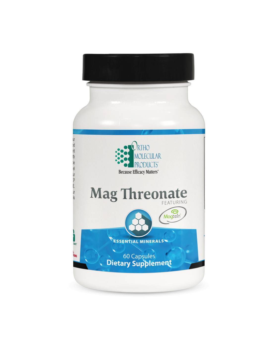 Mag Threonate dietary supplement bottle.