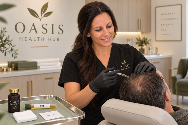 Hair restoration treatment with PRP